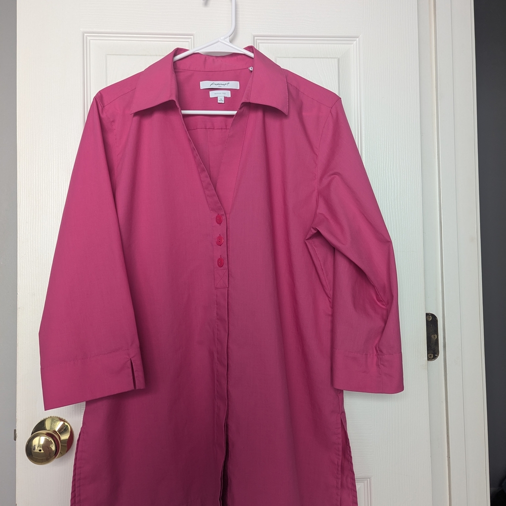 Foxcroft Fuchsia Button-Up Shirt